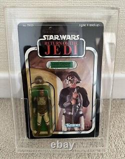 Star Wars Vintage KENNER ROTJ Lando Skiff Tenue MOC 77back Carte non perforée. VGC