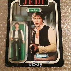 Star Wars Vintage Kenner 1983 Han Solo Retour Du Jedi Moc Monnaie Sur La Carte