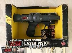 Star Wars Vintage LILI Ledy Bker Scout Pistolet Laser Mib Graal Rare México