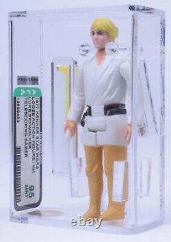 Star Wars Vintage Loose Luke Skywalker Télescoping Saber Dt Afa 95 Hk Coo