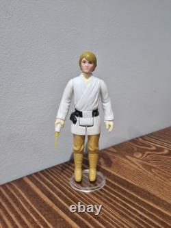 Star Wars Vintage Luke Skywalker Garçon de la Ferme Cheveux Bruns 1977 Figure Originale Kenner