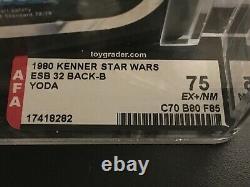 Star Wars Vintage Original Esb Yoda 32 Back Moc Afa 75