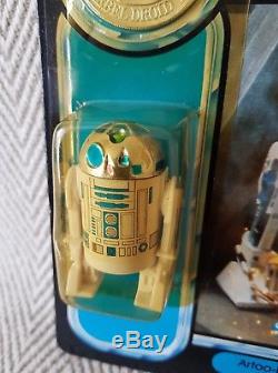 Star Wars Vintage R2-d2 Pop Up Sabre Moc Carte Potf (afa)