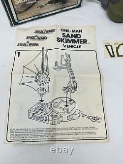 Star Wars Vintage RARE Tri-Logo One Man Skimmer Inserts en Boîte Fabriqué en Espagne