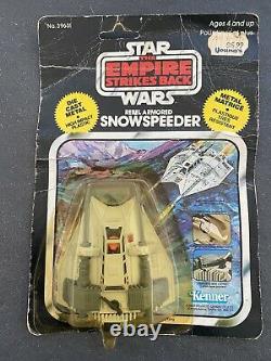 Star Wars Vintage Rebel Armored Snowspeeder Véhicule 1980 Kenner Dans Le Pack Original