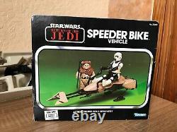 Star Wars Vintage? Speeder Bike? 100% Complet & Original? Boîte & Plateau 1983