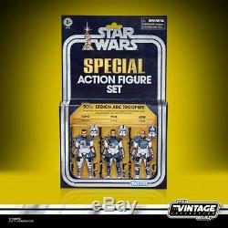 Star Wars Vintage The Clone Wars 501ème Legion Arc Troopers 3-pack Exclusif Sdcc