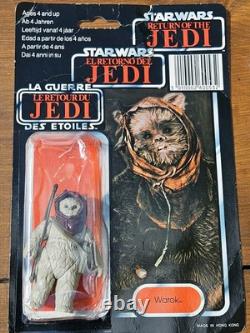 Star Wars Vintage ? Warok ? Dernière carte à bulle séparée des 17 derniers figures Tri-logo