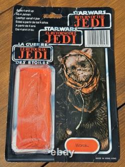 Star Wars Vintage ? Warok ? Dernière carte à bulle séparée des 17 derniers figures Tri-logo
