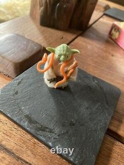 Star Wars Vintage Yoda Serpent Orange Complet Éblouissant Complet