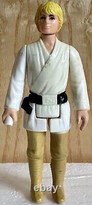 Star Wars vintage Luke Farmboy Blonde 1977 Erreur de fabrication jambes de couleur différente