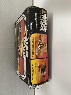 Star Wars vintage Luke Skywalker Land Speeder 1978 en boîte avec logo LP variant Kenner