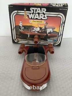 Star Wars vintage Luke Skywalker Land Speeder 1978 en boîte avec logo LP variant Kenner