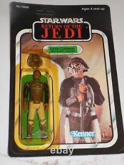 Star Wars vintage RTJ Lando Skiff MOC figurine sur carte budget