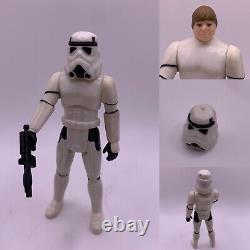 Star Wars vintage dernier 17 Luke Stormtrooper VGC avec arme et casque d'origine