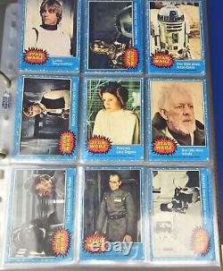 Topps Star Wars Vintage 1977 Ensemble complet Série 1 Cartes à échanger bleues VERSION USA