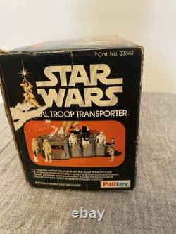 Transporteur de troupes impérial Star Wars vintage avec sons de film 1977 boîte Palitoy