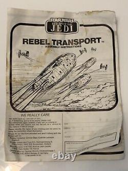 Transporteur rebelle de Star Wars vintage Excellent Complet Boîte originale Inserts, etc.