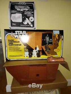 Travail 1979 Vintage Rc Star Wars Kenner Jawa Sandcrawler Works Complete Box
