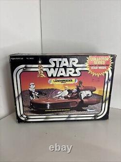 Véhicule Landspeeder Star Wars Kenner Vintage 1983 avec boîte, autocollants et insert en presque état neuf