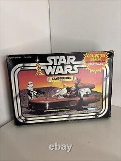 Véhicule Landspeeder Star Wars Kenner Vintage 1983 avec boîte, autocollants et insert en presque état neuf