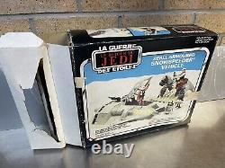 Véhicule Snowspeeder Vintage Star Wars ROTJ Boîte en Bon État de Fonctionnement