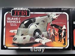 Véhicule Spatiale Slave 1 de Boba Fett Vintage Star Wars Rotj En Boîte