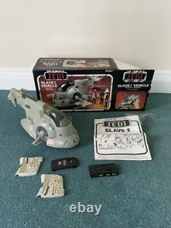 Véhicule Spatiale Slave 1 de Boba Fett Vintage Star Wars Rotj En Boîte