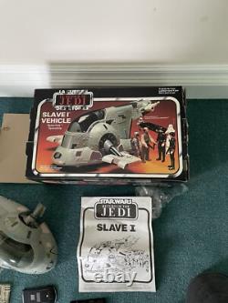 Véhicule Spatiale Slave 1 de Boba Fett Vintage Star Wars Rotj En Boîte