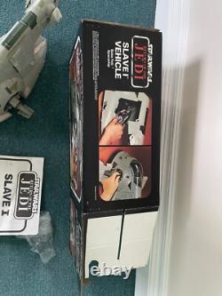 Véhicule Spatiale Slave 1 de Boba Fett Vintage Star Wars Rotj En Boîte