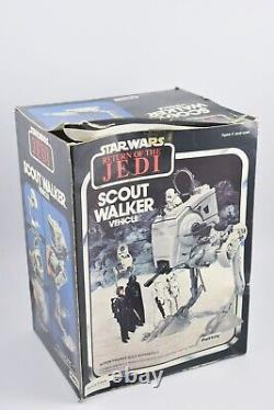 Véhicule complet Vintage Star Wars AT-ST Scout Walker dans sa boîte Palitoy France 1982