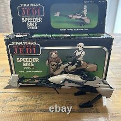 Véhicule de moto Speeder Star Wars vintage dans sa boîte Kenner des années 1980