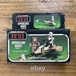 Véhicule de moto Speeder Star Wars vintage dans sa boîte Kenner des années 1980