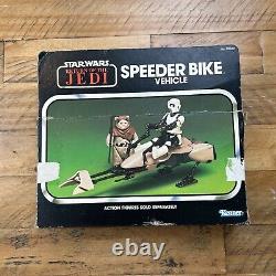 Véhicule de moto Speeder Star Wars vintage dans sa boîte Kenner des années 1980