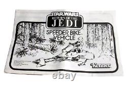 Vélo Speeder complet dans boîte Vintage Star Wars ROTJ (Lot 1)