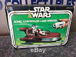 Vengeance Sonic Land Speeder Jc Penny 1978 Complète De Star Wars Jedi Vader Luke R2d2