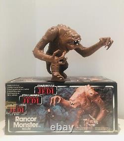 Véritable figurine vintage Star Wars Retour du JEDI du monstre Rancor (1984)