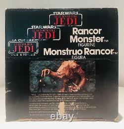 Véritable figurine vintage Star Wars Retour du JEDI du monstre Rancor (1984)