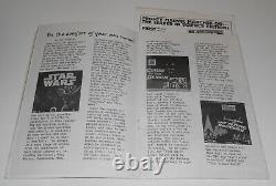 Vieille Brochure 1979 Brian Bolland Signé Le Juge Dredd Sketch Star Wars Blake's 7