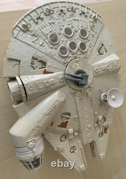 Vieux 1979 Star Wars ROTJ Faucon Millenium Boîte Jouet Usé Près de Complet