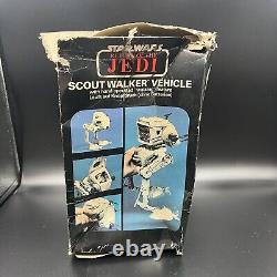 Vieux Star Wars Kenner AT-ST Scout Walker avec boîte originale + instructions