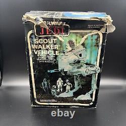 Vieux Star Wars Kenner AT-ST Scout Walker avec boîte originale + instructions