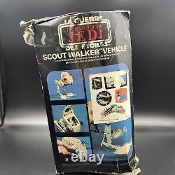 Vieux Star Wars Kenner AT-ST Scout Walker avec boîte originale + instructions