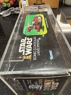 Vieux Star Wars MISB UKG/AFA 80 Landspeeder Contrôlé par Sonic