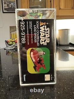 Vieux Star Wars MISB UKG/AFA 80 Landspeeder Contrôlé par Sonic