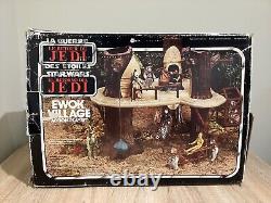 Village Ewok de Star Wars Vintage, en boîte, avec instructions