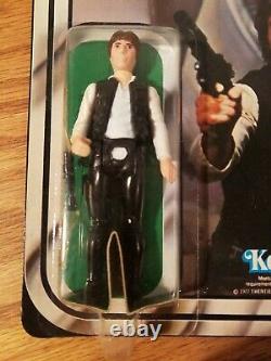 Vintage 1977 Kenner Star Wars Han Solo 20-back Figure D'action Sur La Carte Originale
