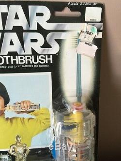 Vintage 1977 Kenner Star Wars Rare Set De Brosse À Dents Électrique Neuf Sur La Carte
