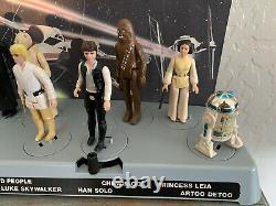 Vintage 1977 Star Wars First 12 Mail-away Display Stand Avec 11 Chiffres