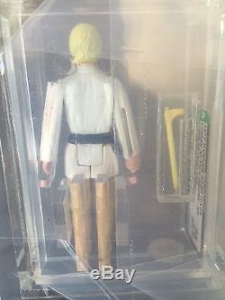 Vintage 1977 Star Wars Luke Skywalker Dt Télescopique Saber Figure Lâche Afa 75